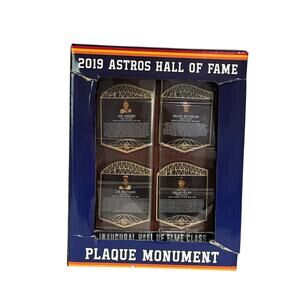 Houston Astros Inaugural Hall Of Fame Class of 2019 Plaque Monument New In Box